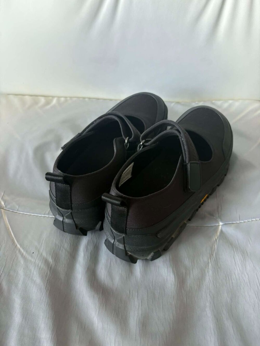 AMOMENTO Black Vibram Mary Jane Ballerina Flats - Picture 3 of 6
